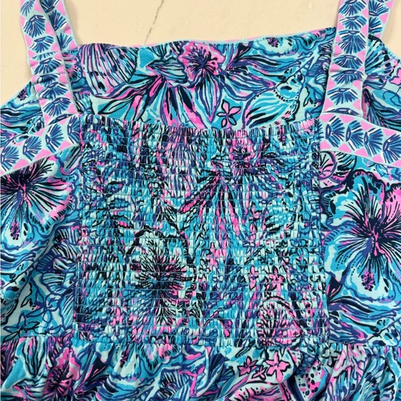 Lilly Pulitzer Mirasol Maxi Dress in Breakwater Blue Shells N Bells Size 14 - Picture 4 of 5